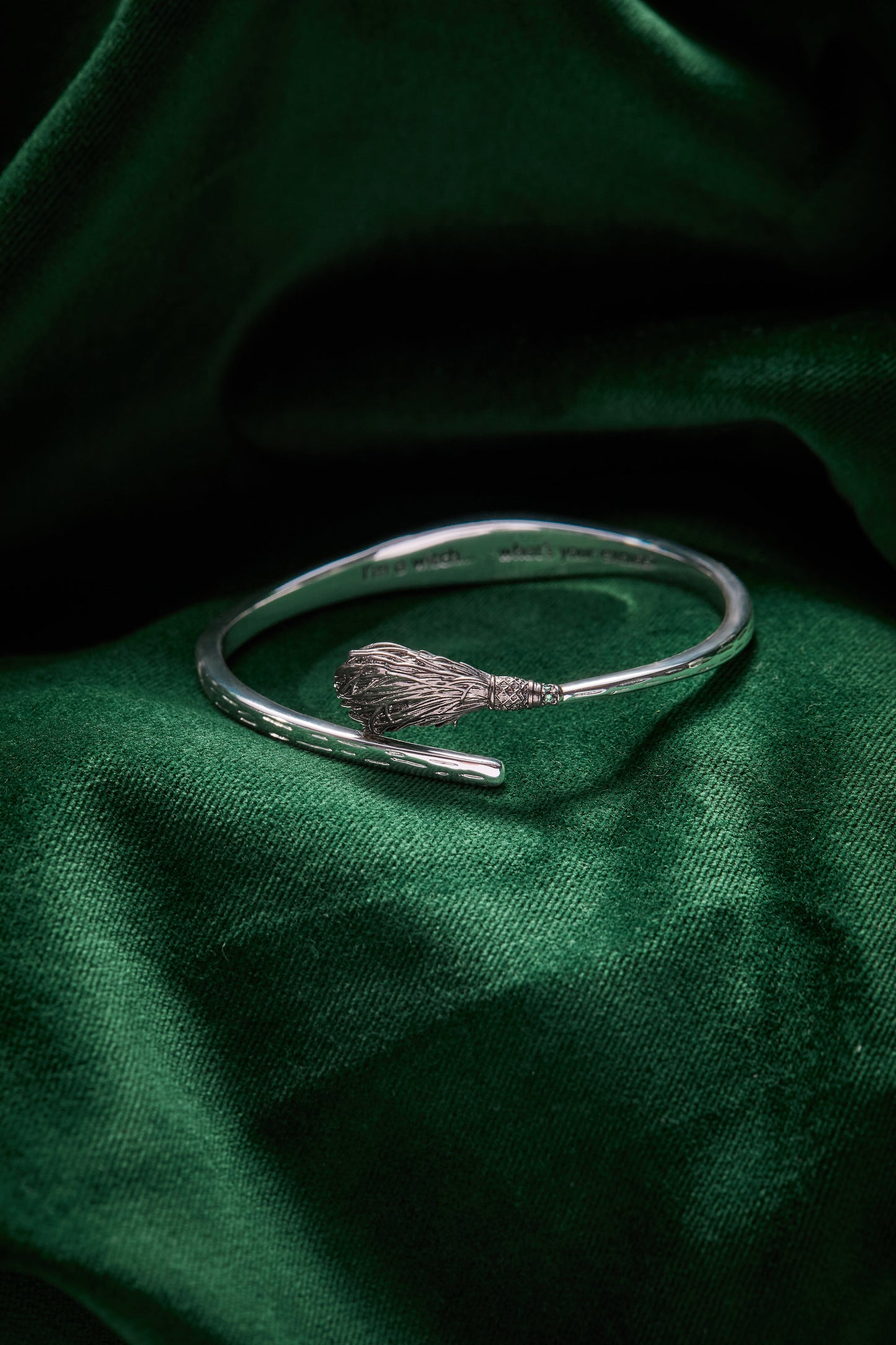 The Wizard of Oz™ Wicked Witch Broom Bypass Cuff ALEX AND ANI