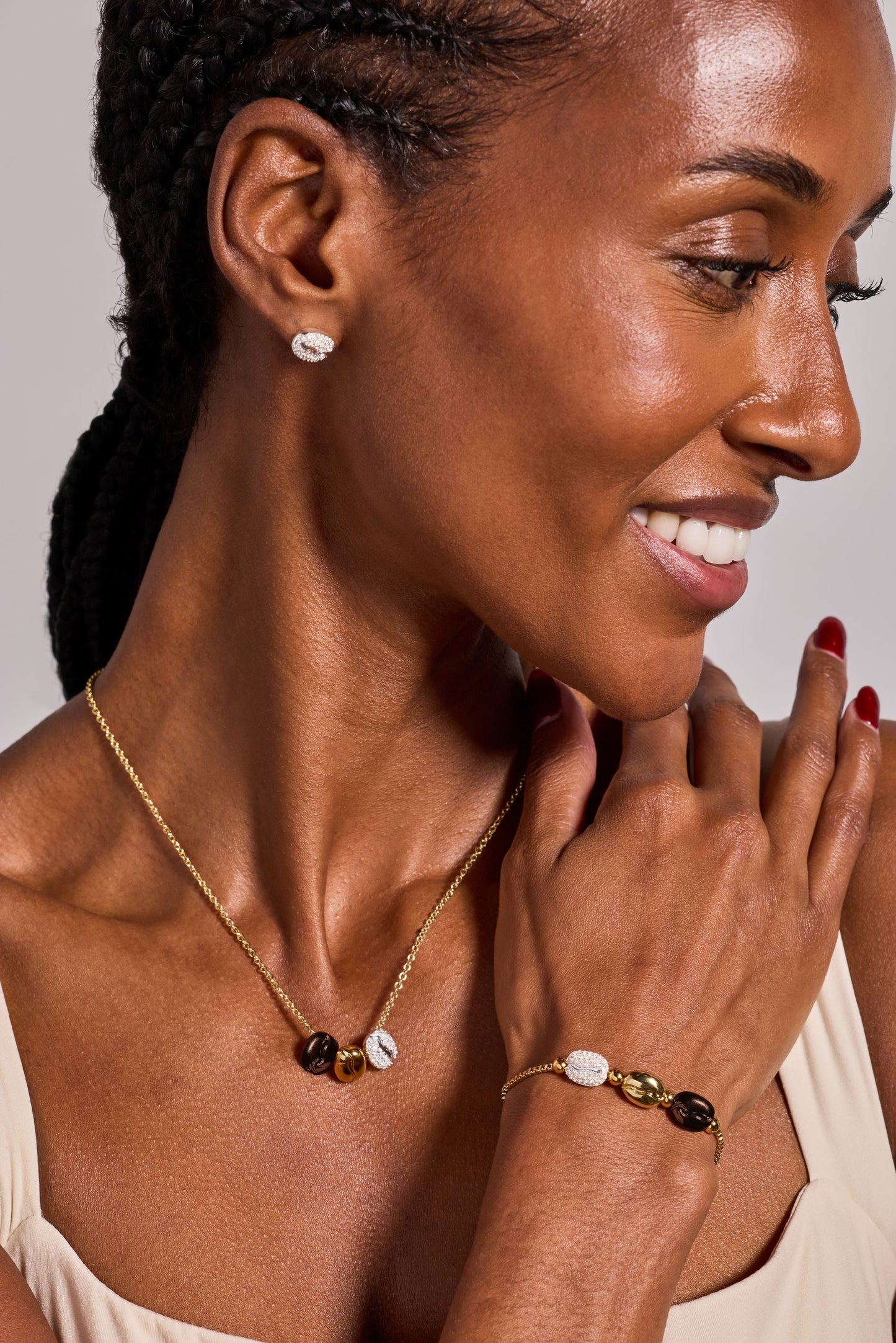 Coffee Bean Bolo Bracelet ALEX AND ANI