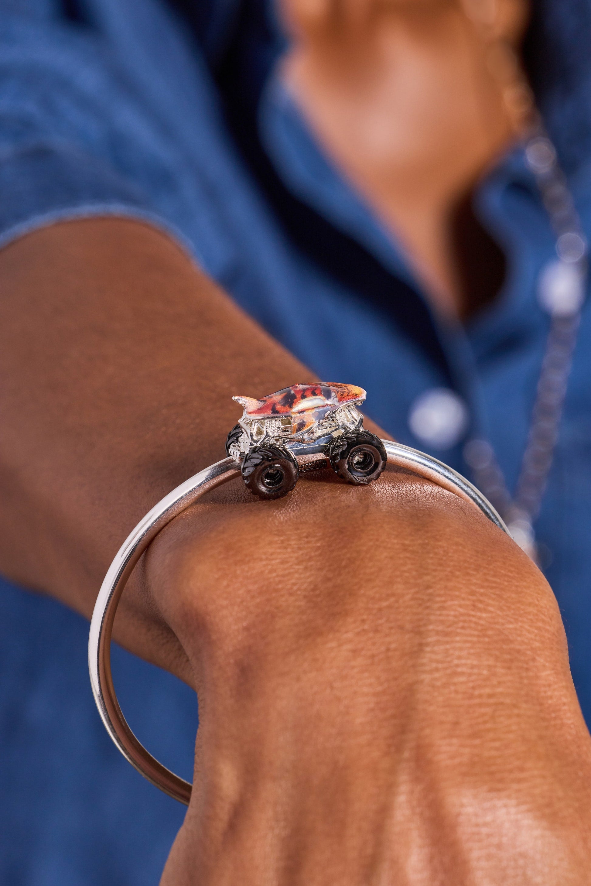 Hot Wheels™ Tiger Shark Monster Truck Moveable Cuff ALEX AND ANI