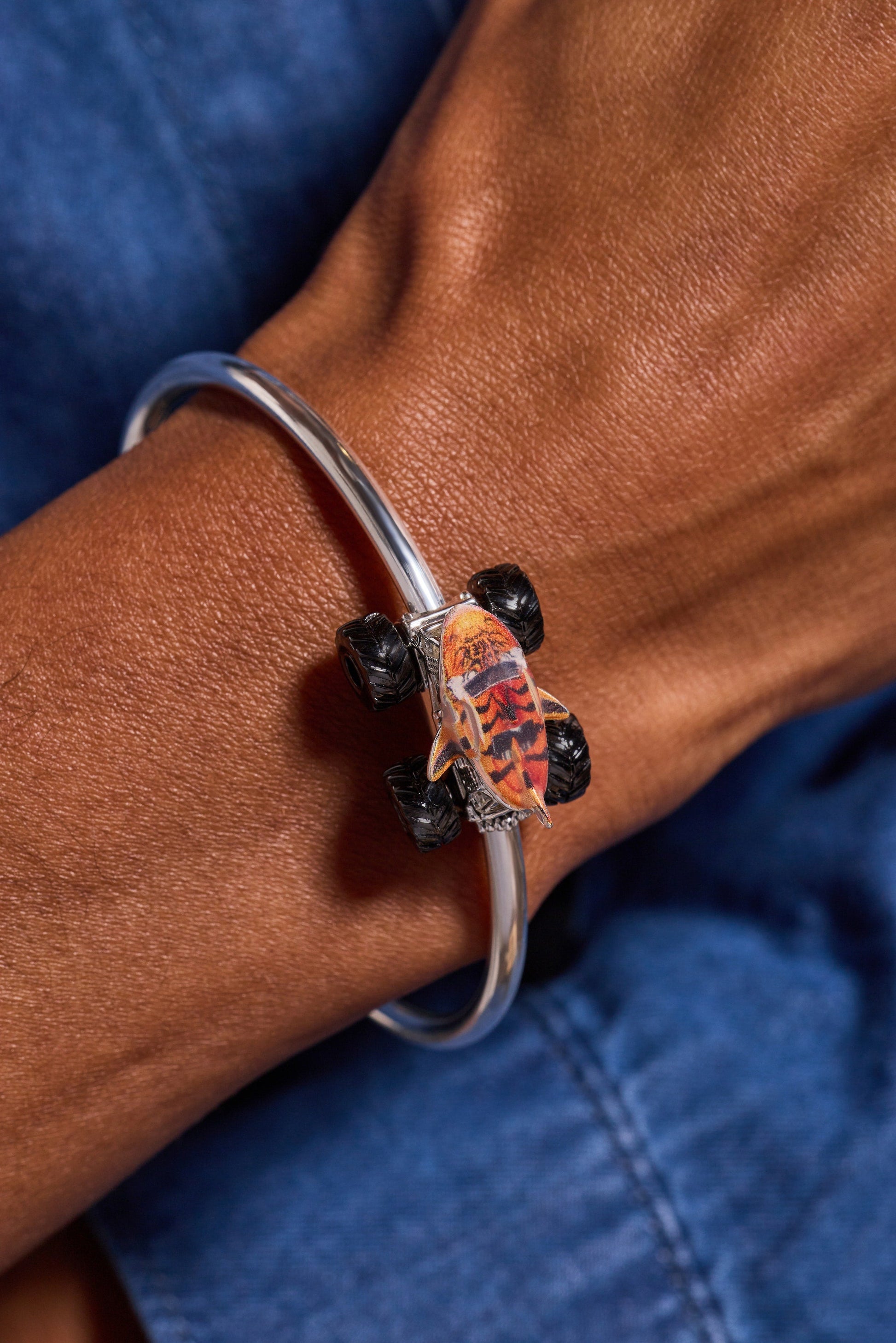 Hot Wheels™ Tiger Shark Monster Truck Moveable Cuff ALEX AND ANI