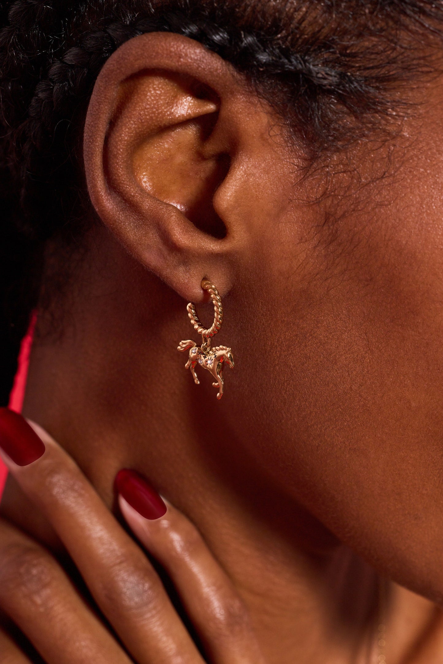 Horse Huggie Hoop Earrings ALEX AND ANI