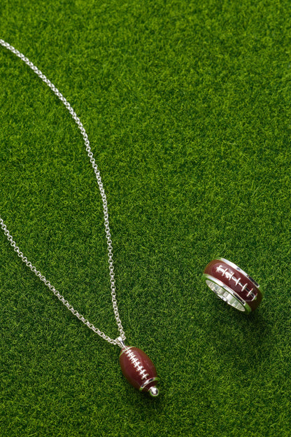 Football Fidget Ring ALEX AND ANI