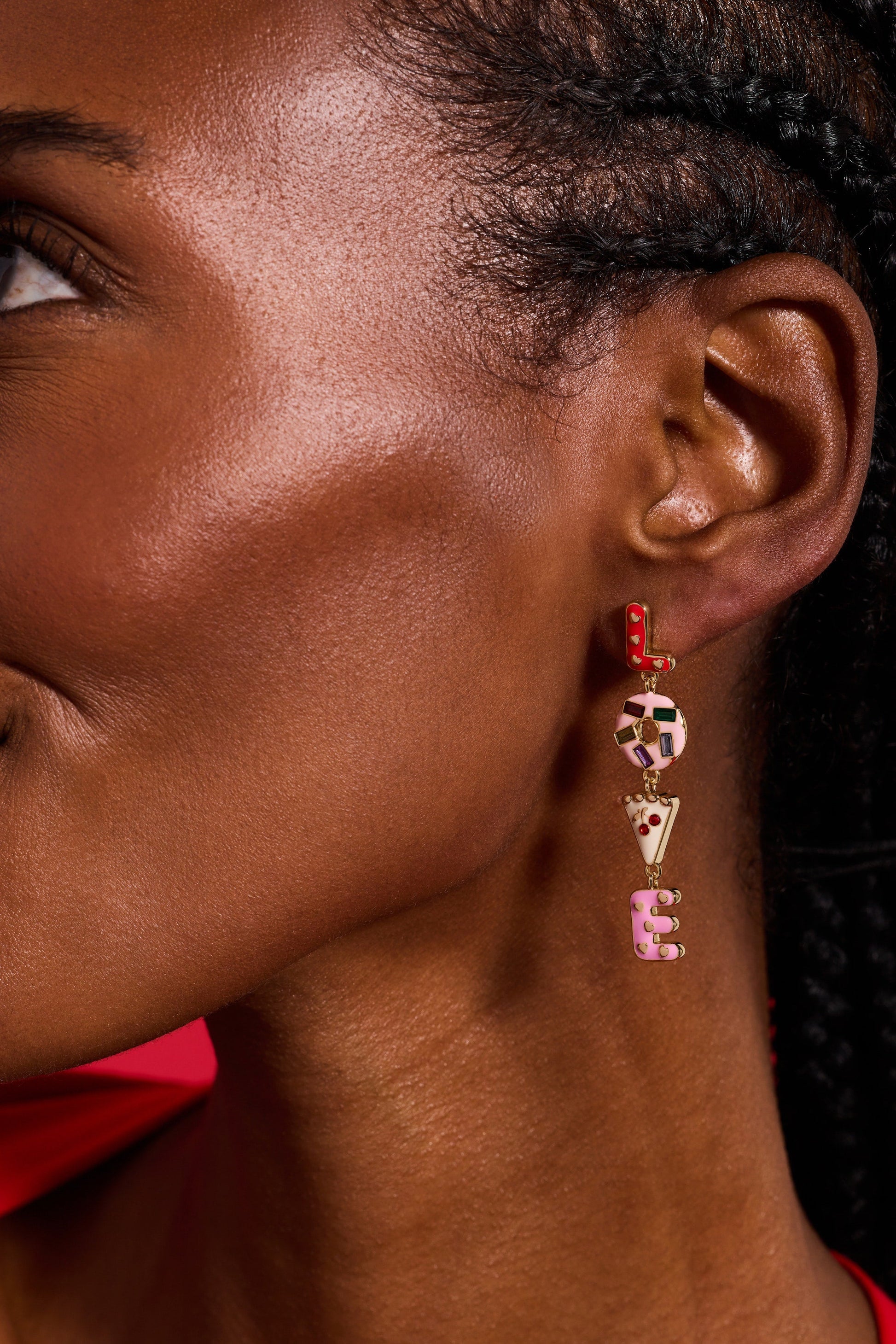 Sweet Shop 'Love' Linear Drop Statement Earrings ALEX AND ANI