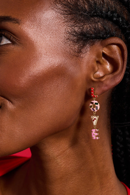 Sweet Shop 'Love' Linear Drop Statement Earrings ALEX AND ANI