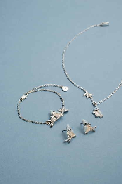 Tufted Titmouse Bird Bracelet ALEX AND ANI