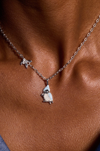 Tufted Titmouse Bird Pendant Necklace ALEX AND ANI
