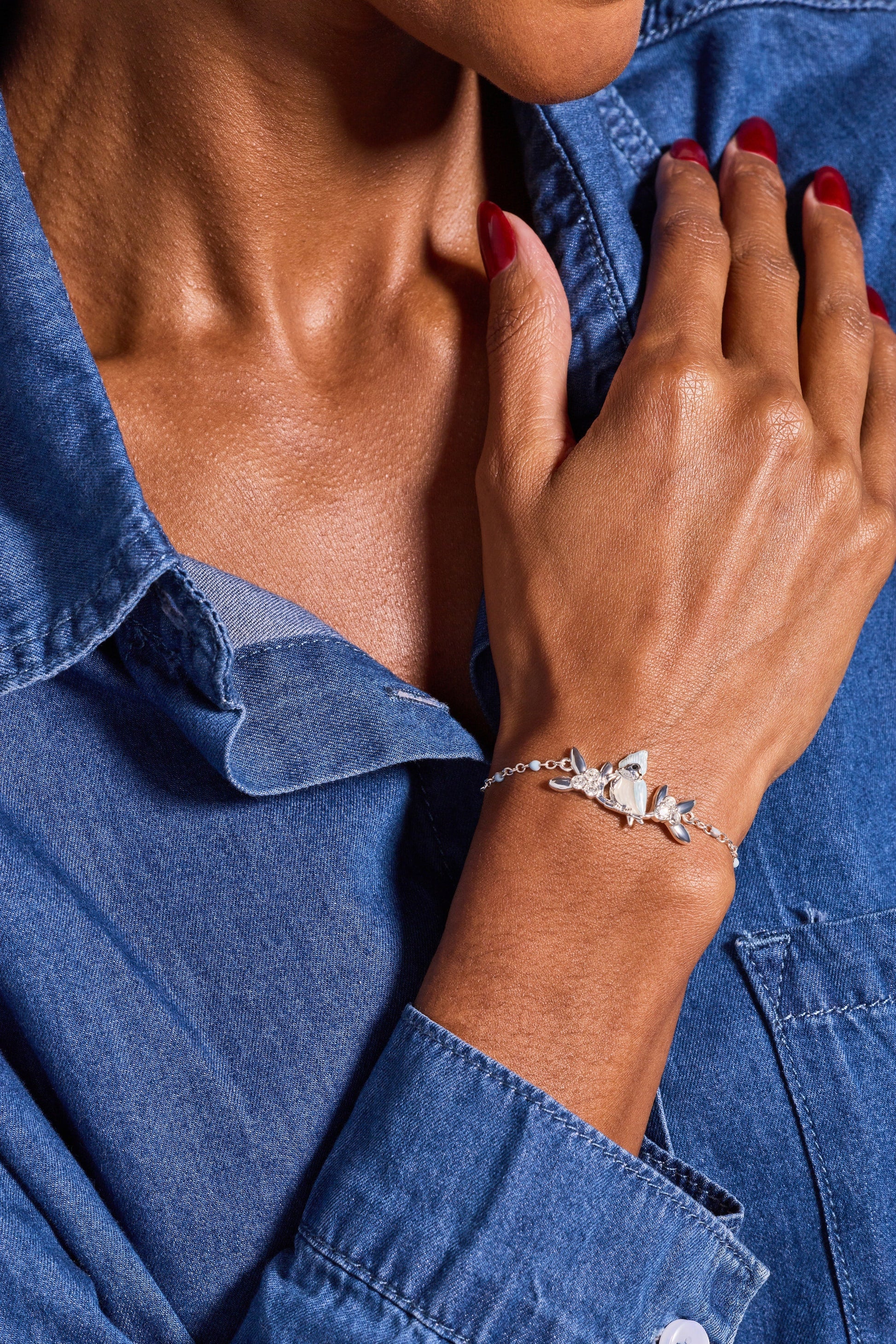 Tufted Titmouse Bird Bracelet ALEX AND ANI