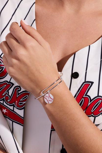 "You're A Catch" Baseball Charm Bangle ALEX AND ANI
