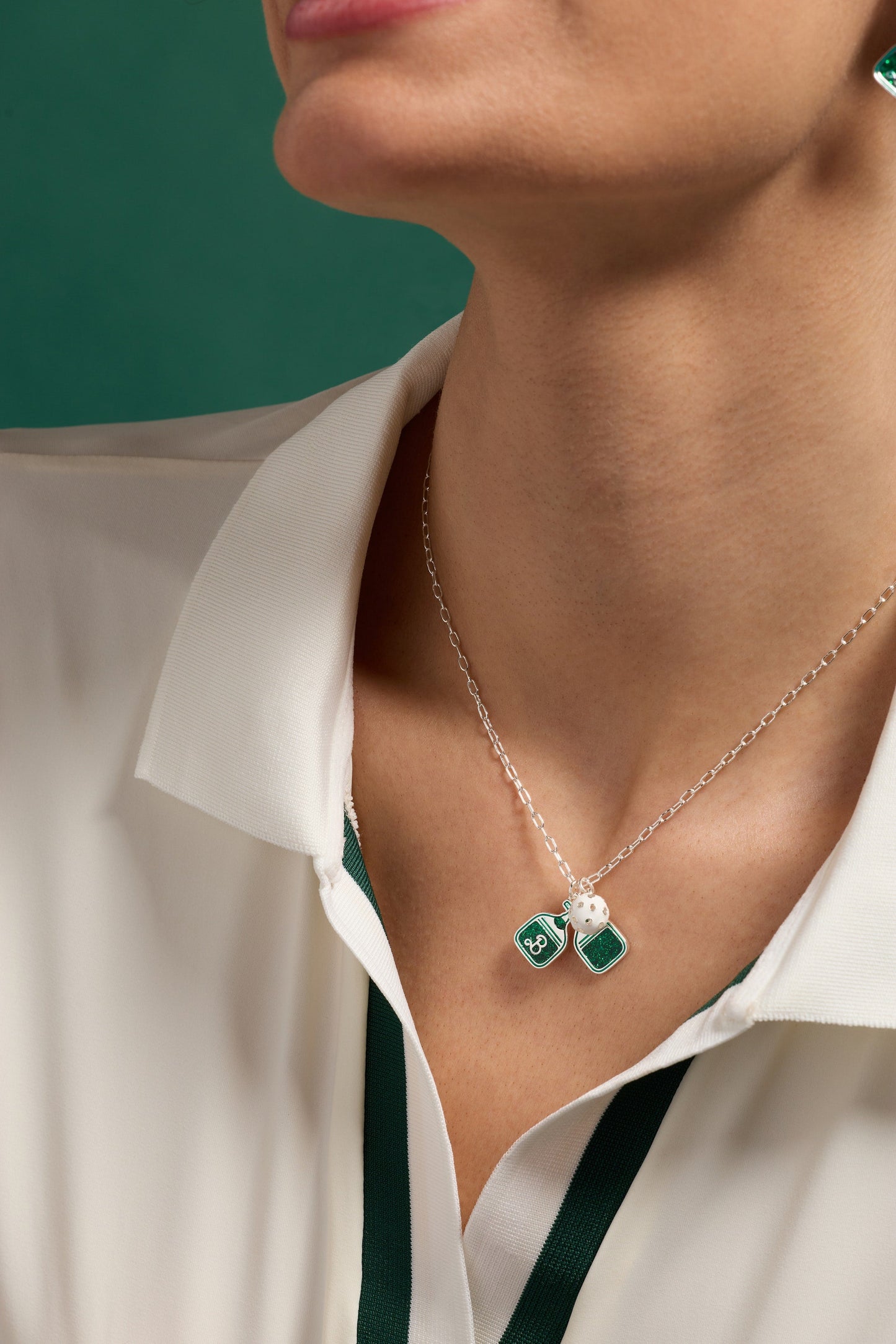 Barbie™ Pickleball Charm Pendant ALEX AND ANI