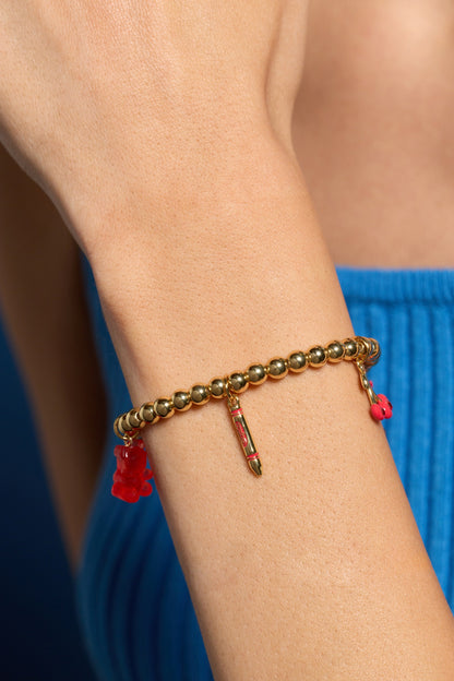 Crayola Fan Favorites Scarlet Charm Stretch Bracelet ALEX AND ANI