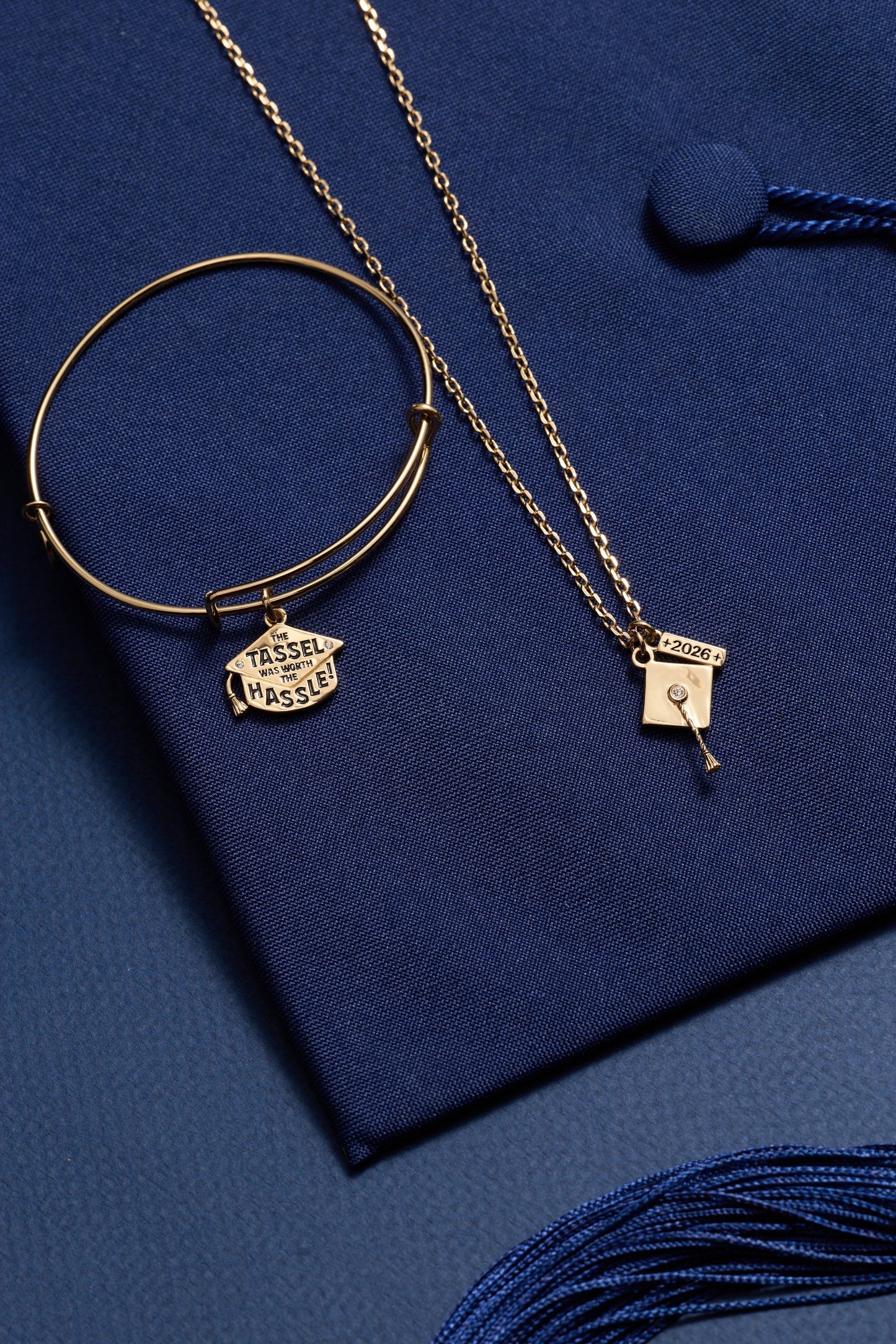 "The Tassel Was Worth The Hassle" Charm Bangle ALEX AND ANI