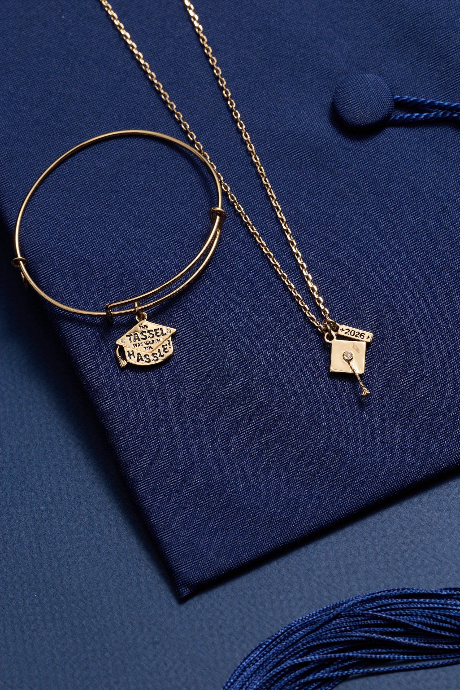 "The Tassel Was Worth The Hassle" Charm Bangle ALEX AND ANI