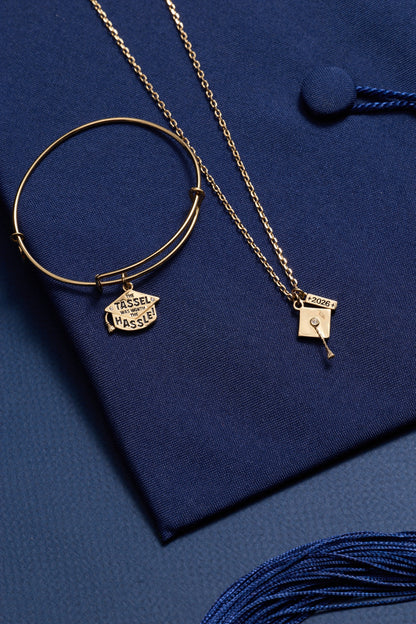 "The Tassel Was Worth The Hassle" Charm Bangle ALEX AND ANI