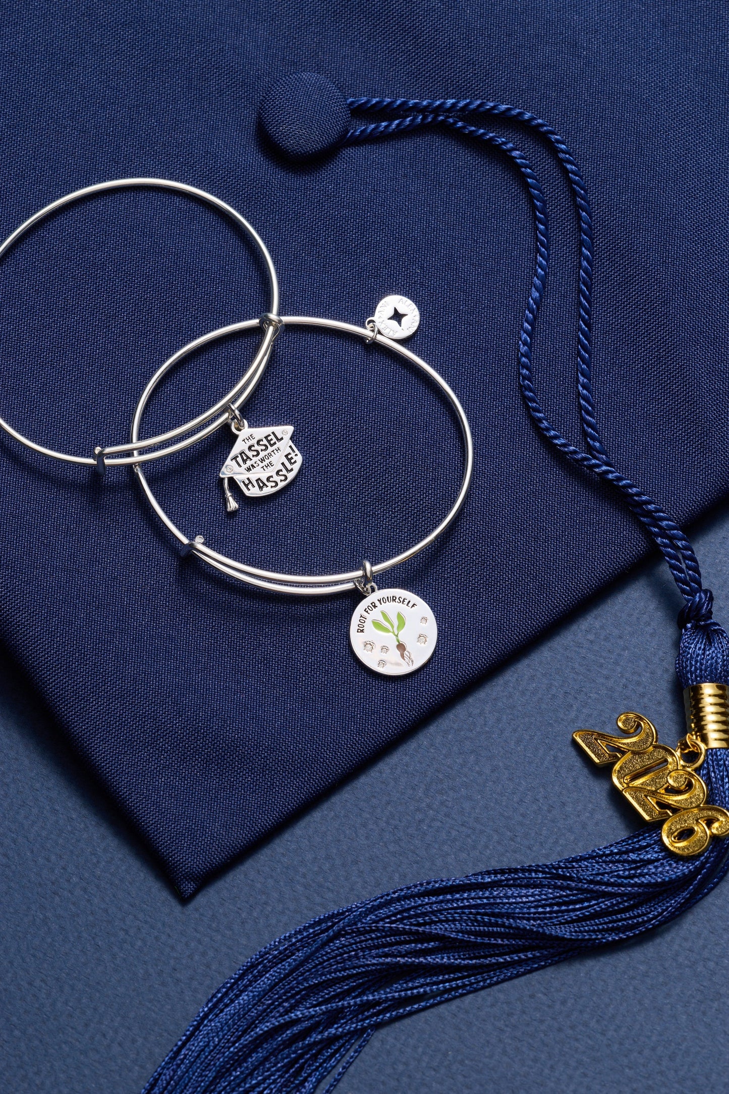 "The Tassel Was Worth The Hassle" Charm Bangle ALEX AND ANI