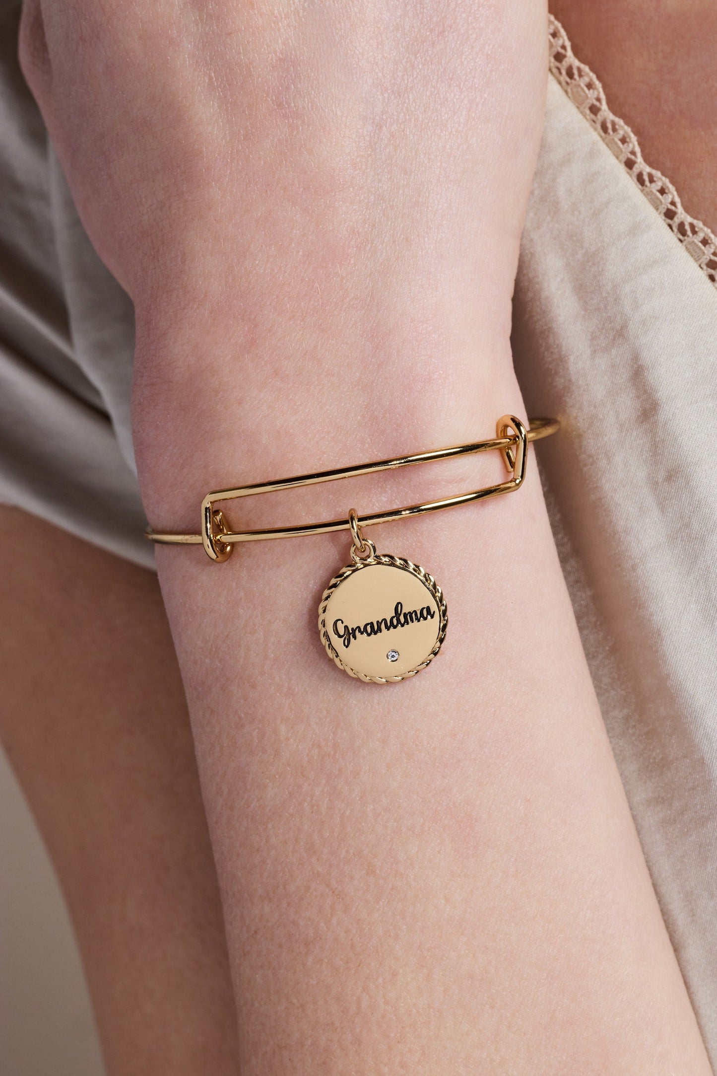 Grandma 'Wise And Warm, Her Love Feels Like Home' Charm Bangle ALEX AND ANI