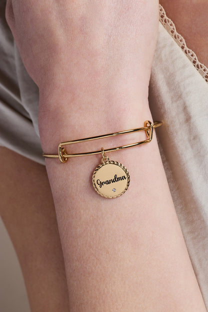 Grandma 'Wise And Warm, Her Love Feels Like Home' Charm Bangle ALEX AND ANI
