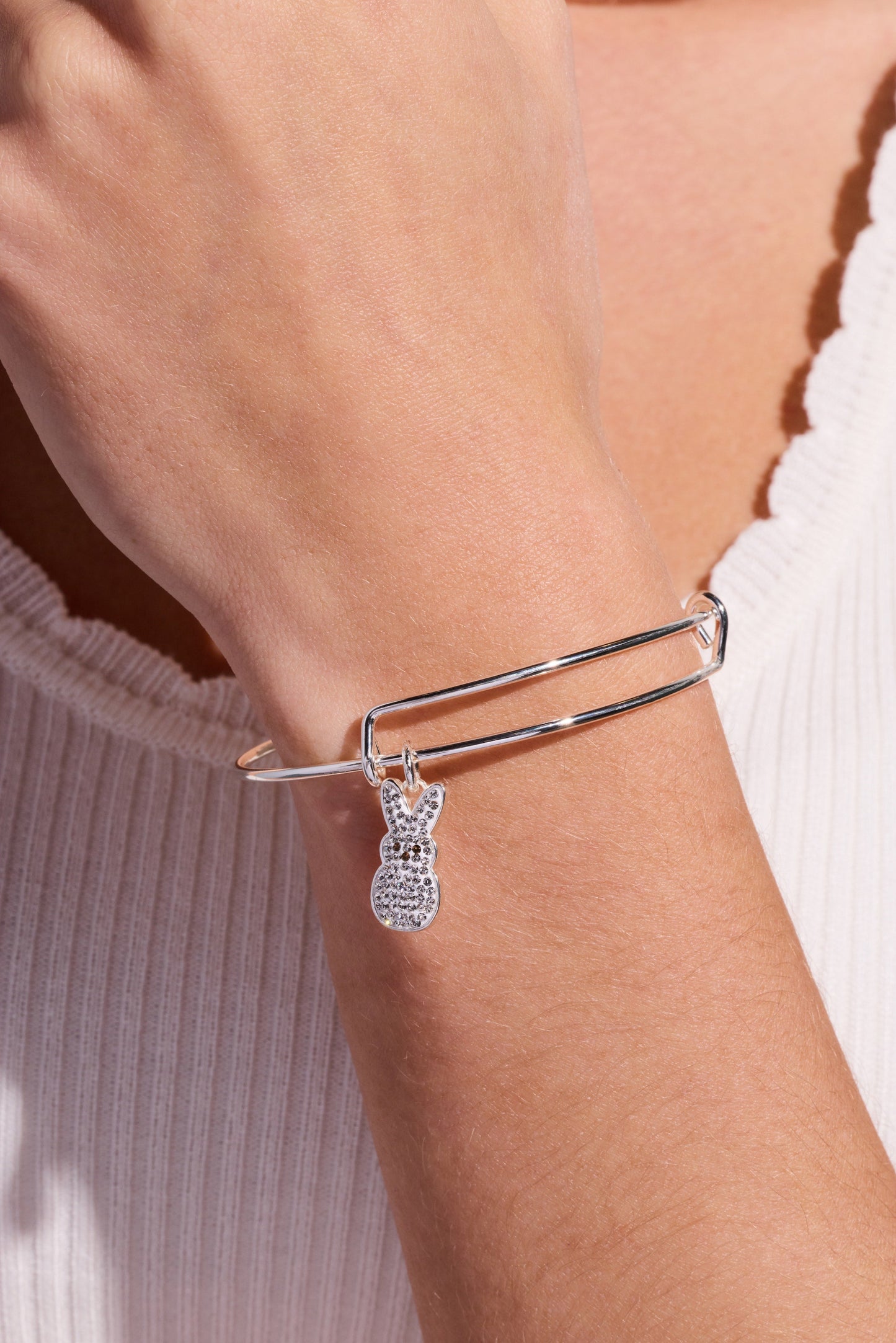PEEPS® Crystal Bunny Bangle ALEX AND ANI