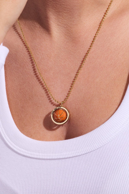 Basketball Spinner Pendant ALEX AND ANI