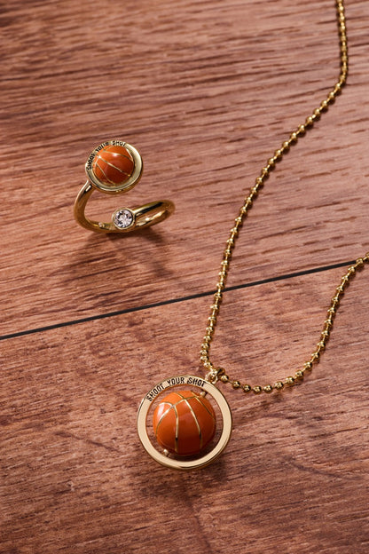 Basketball Spinner Pendant ALEX AND ANI