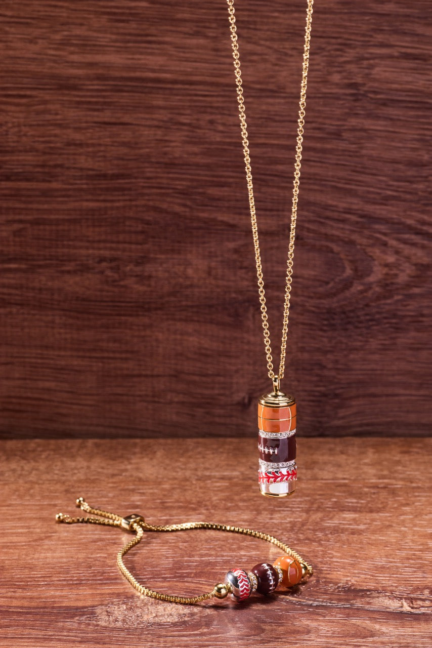 Game On Spinner Pendant ALEX AND ANI