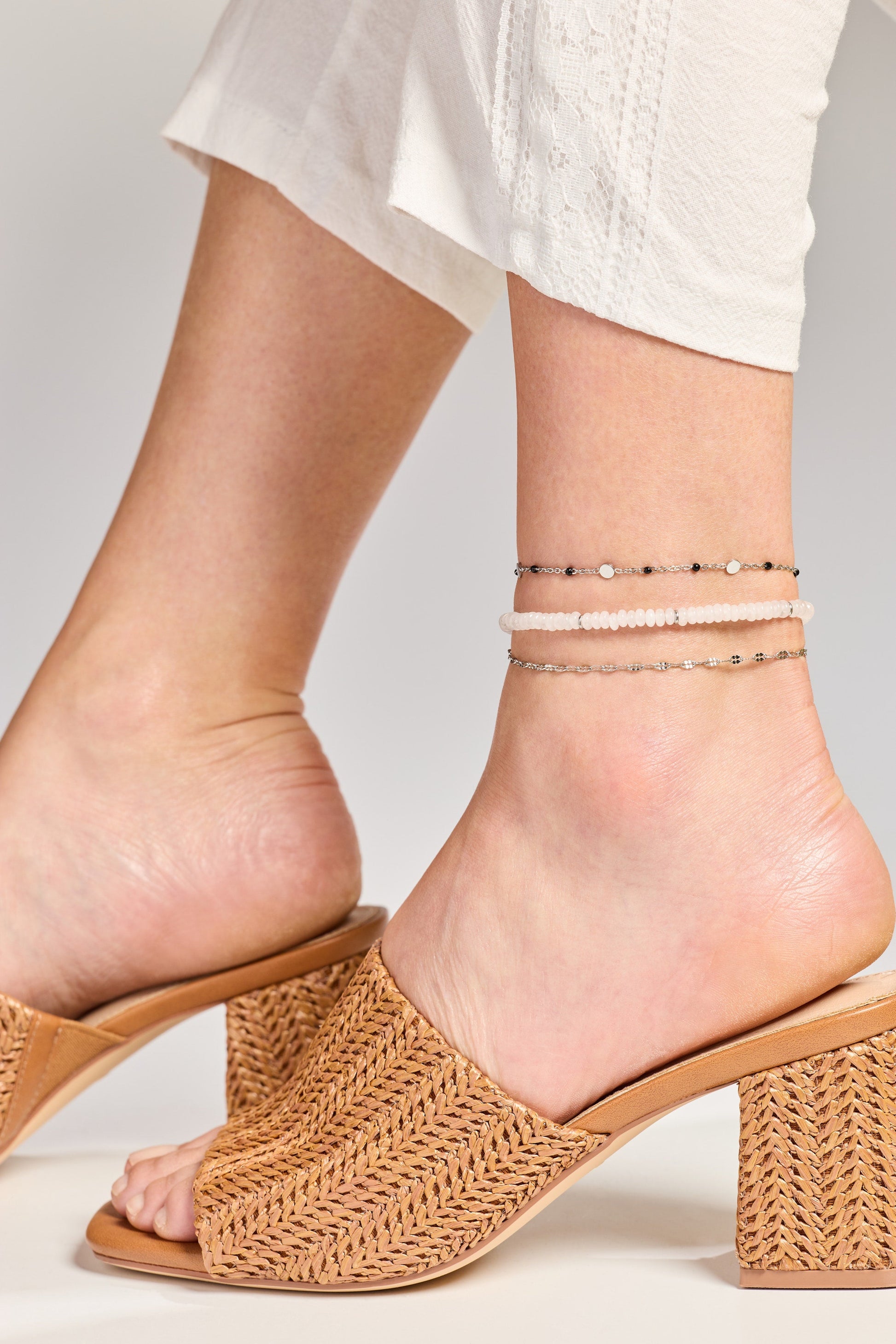 Multi Faceted Chain Anklet ALEX AND ANI
