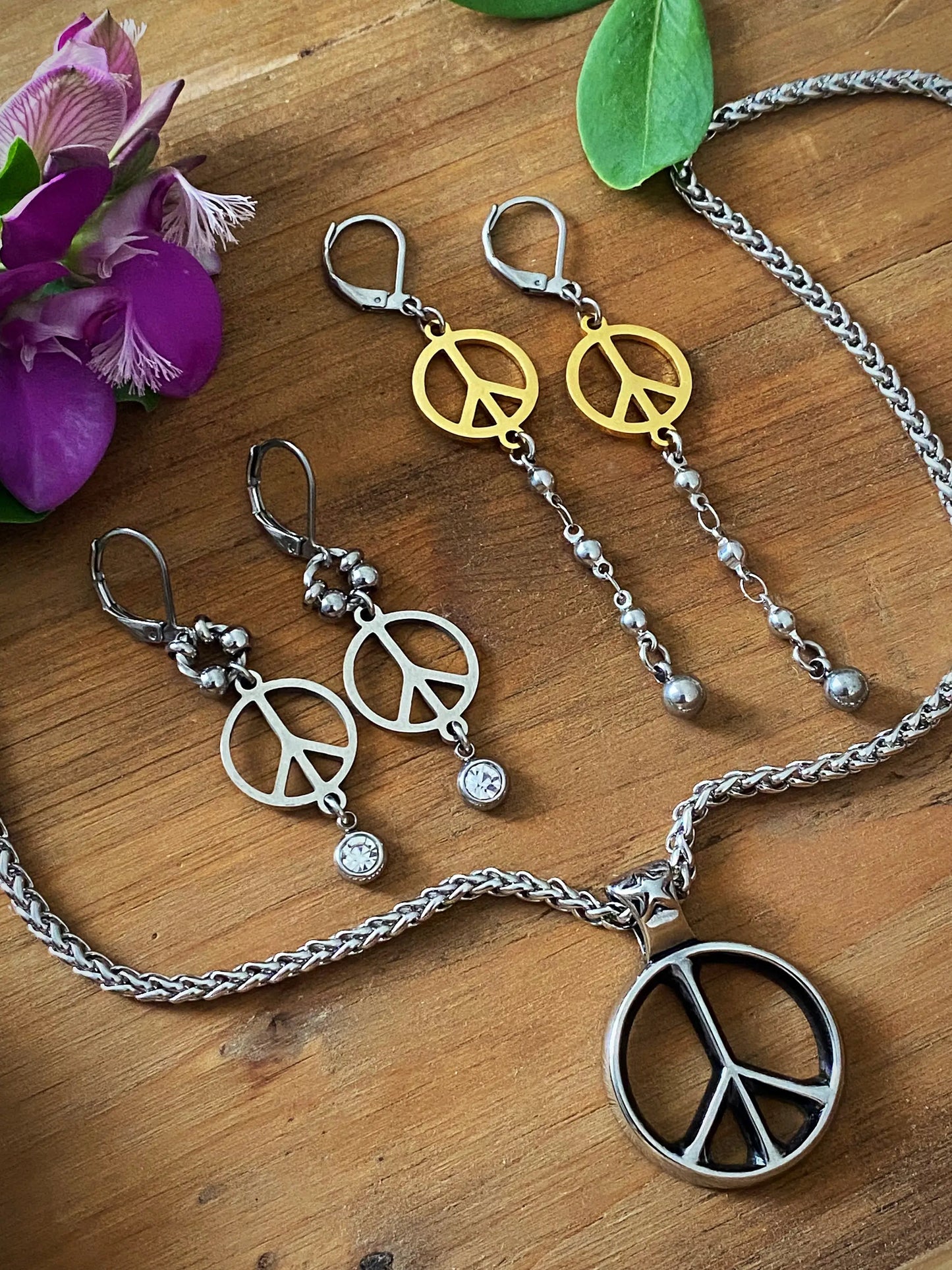 PEACE EARRINGS Bellaforma Jewelry