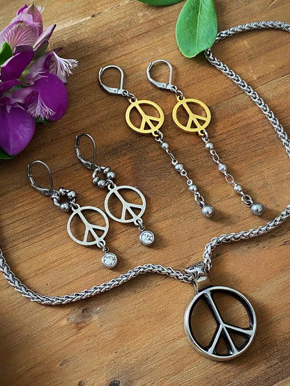 PEACE EARRINGS Bellaforma Jewelry