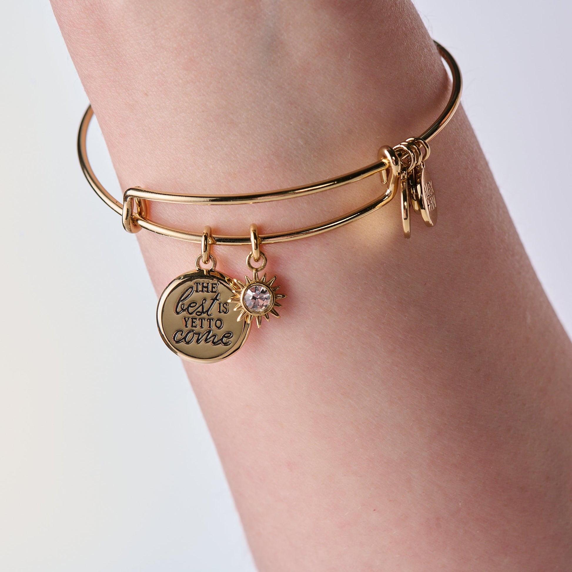 'The Best Is Yet To Come' Duo Charm Bangle ALEX AND ANI