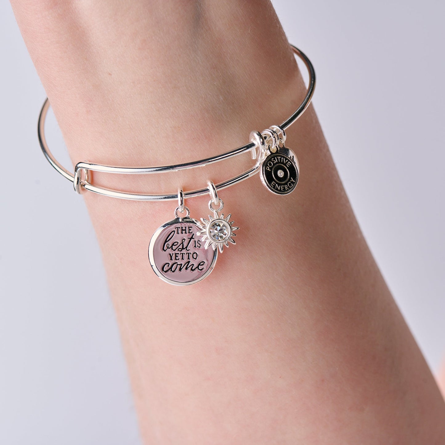 'The Best Is Yet To Come' Duo Charm Bangle ALEX AND ANI