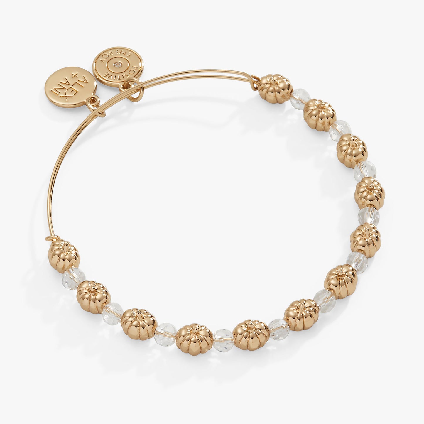 Pumpkin + Crystal Beaded Bangle ALEX AND ANI