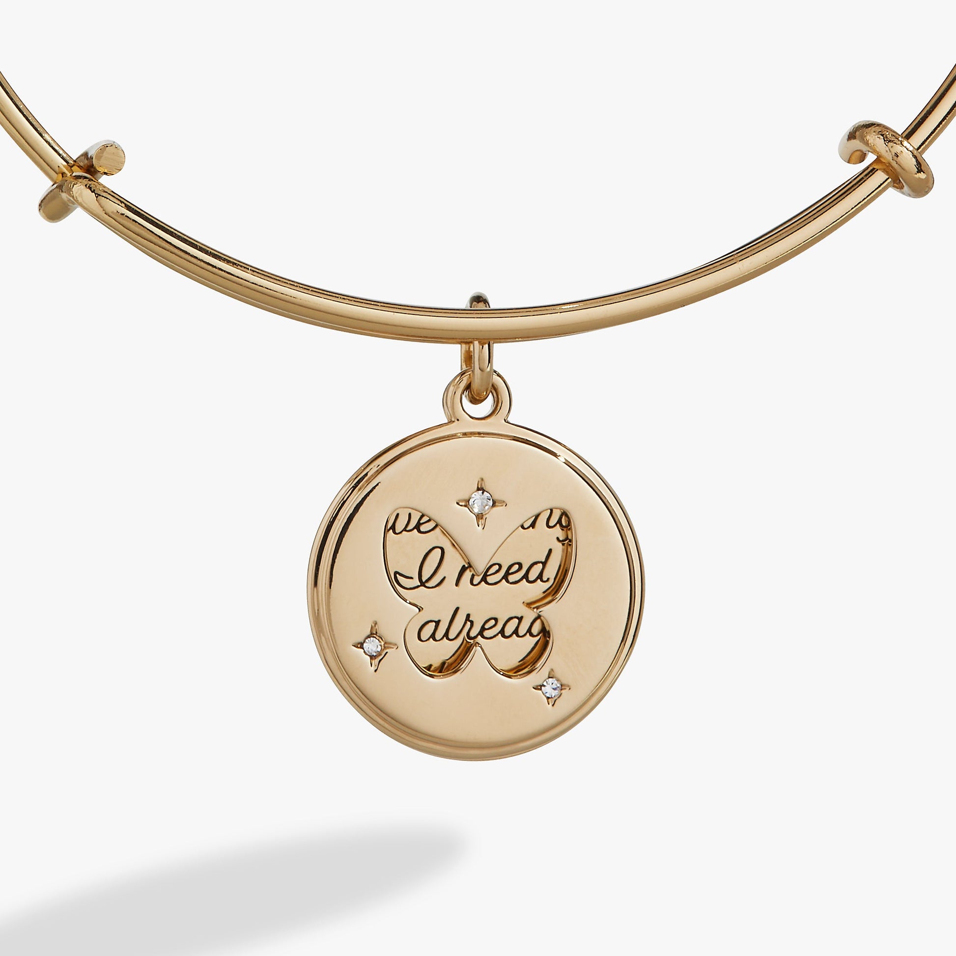Hidden Message Butterfly Affirmation Bangle ALEX AND ANI