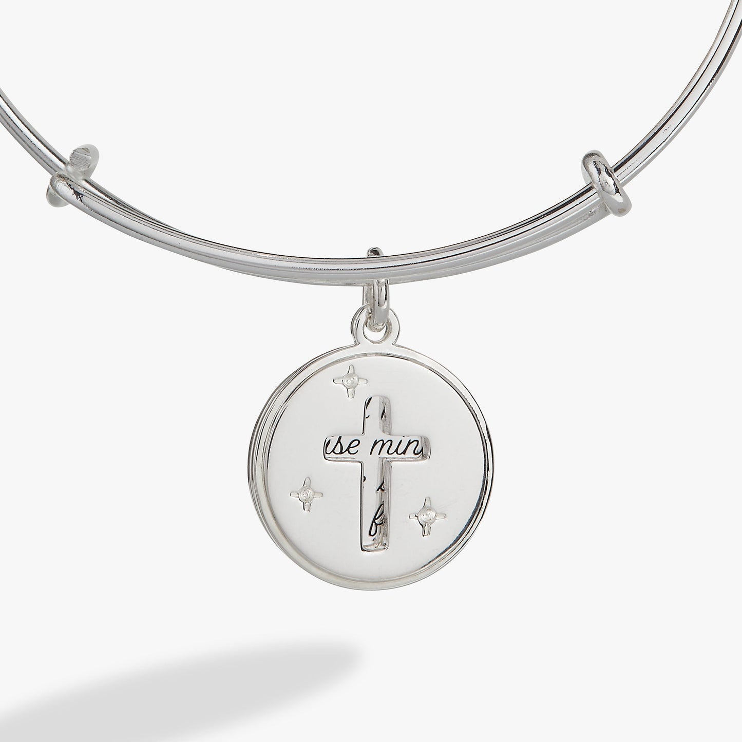Hidden Message Cross Affirmation Bangle ALEX AND ANI