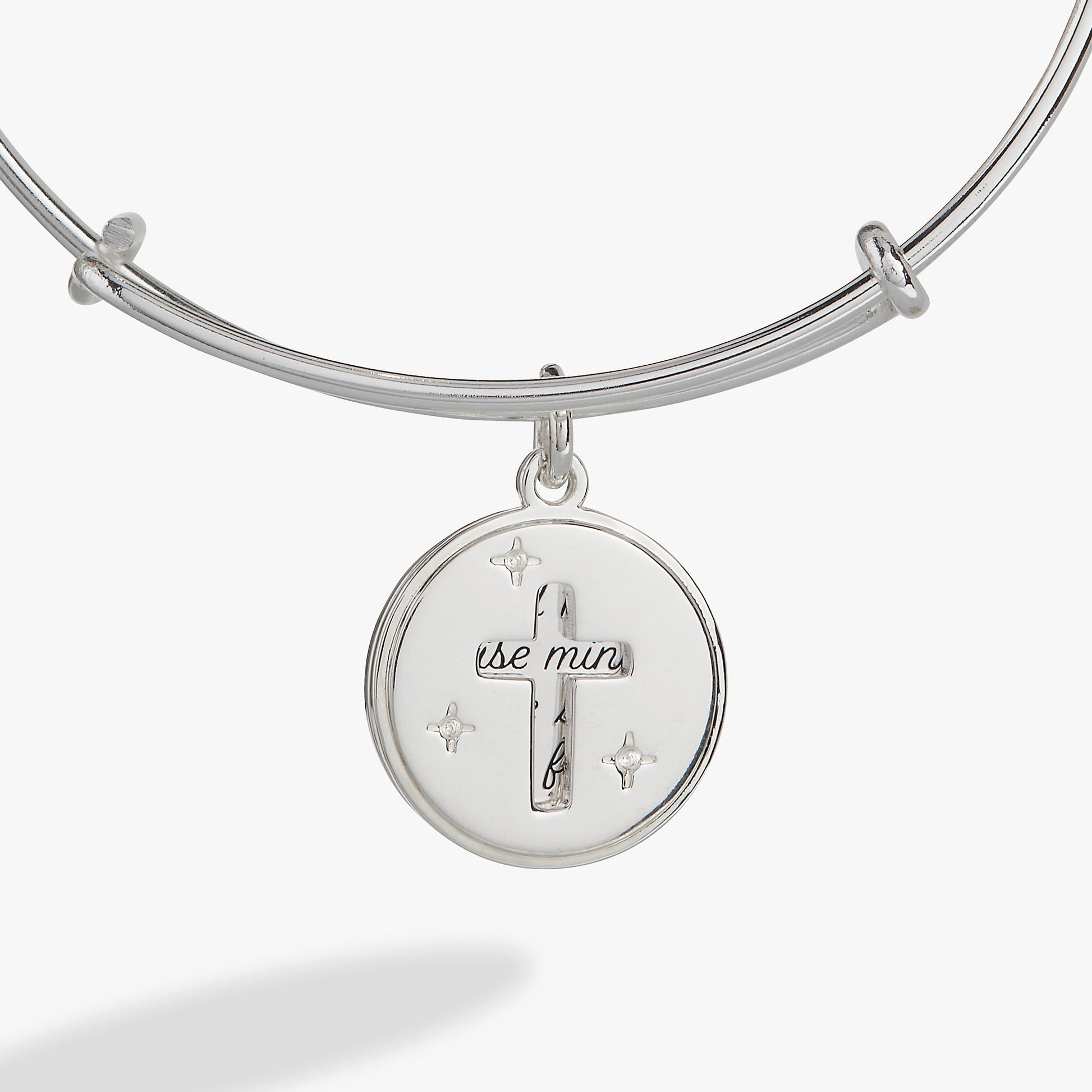 Hidden Message Cross Affirmation Bangle ALEX AND ANI