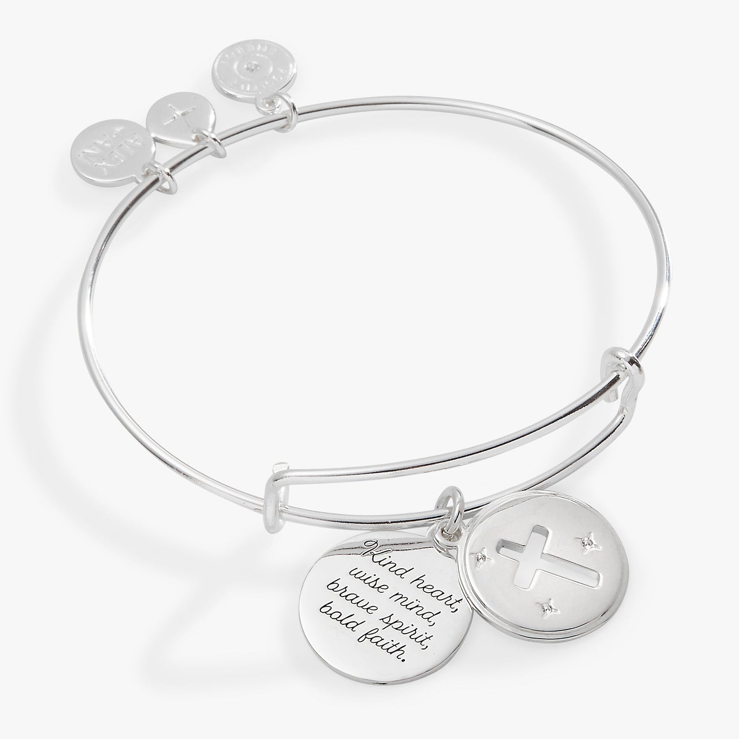 Hidden Message Cross Affirmation Bangle ALEX AND ANI