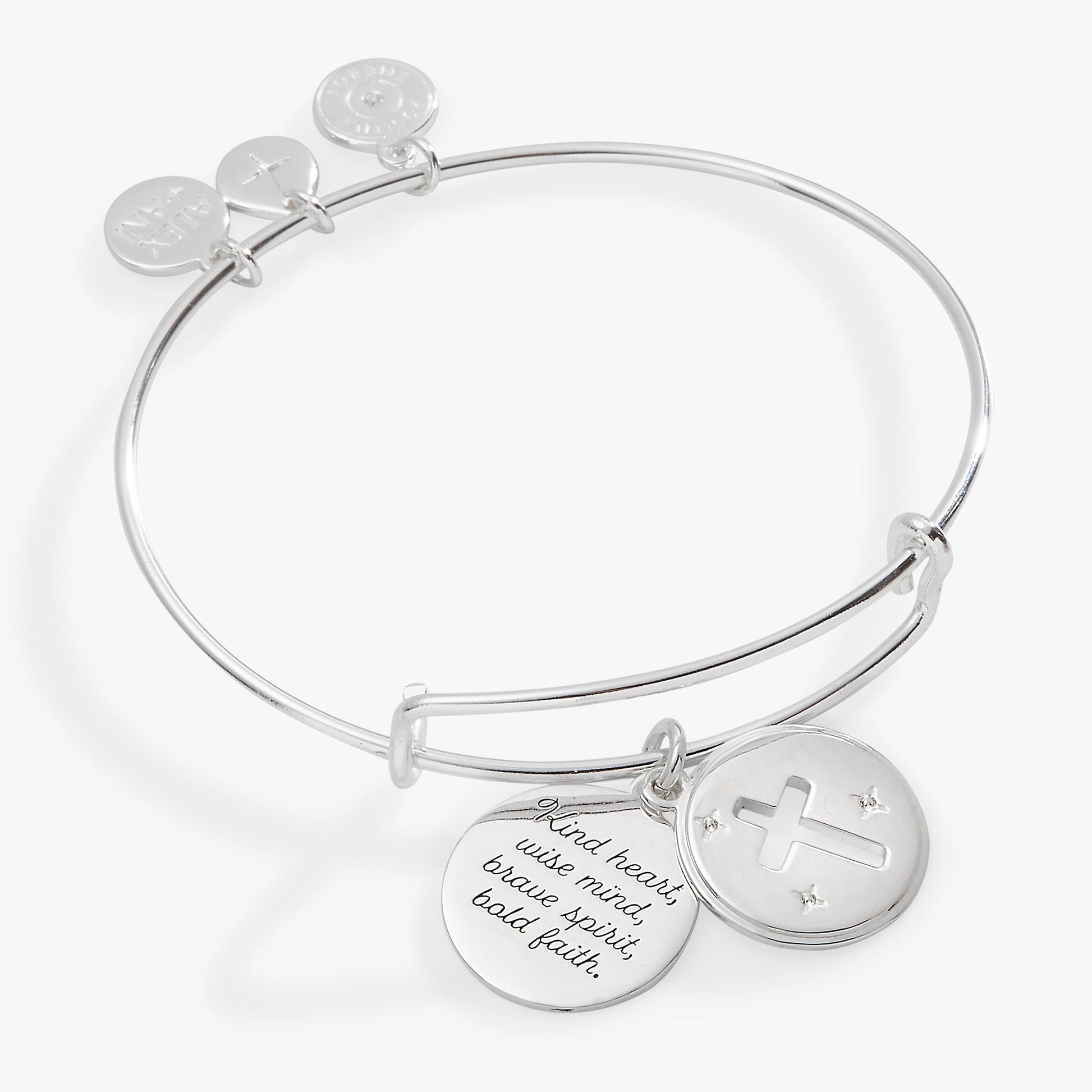 Hidden Message Cross Affirmation Bangle ALEX AND ANI
