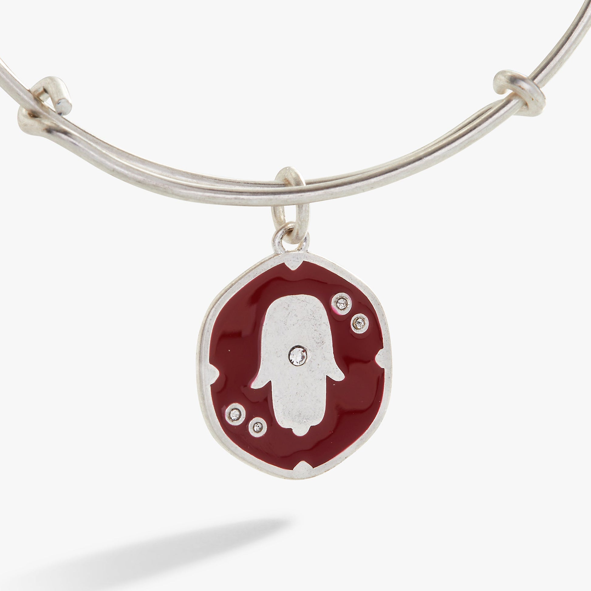 Glass Crystal Hamsa Charm Bangle ALEX AND ANI