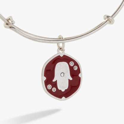 Glass Crystal Hamsa Charm Bangle ALEX AND ANI