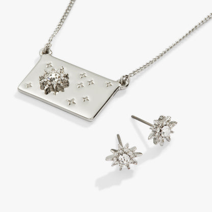 Starburst Charm Necklace and Stud Earring Gift Set ALEX AND ANI