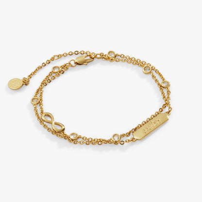 Sister Infinity Chain Double Strand Bracelet ALEX AND ANI
