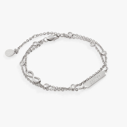 Sister Infinity Chain Double Strand Bracelet ALEX AND ANI