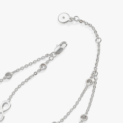 Sister Infinity Chain Double Strand Bracelet ALEX AND ANI