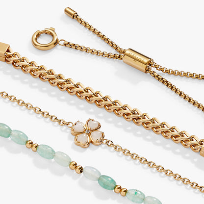 Four-Leaf Clover Stranded™ Bracelet Set ALEX AND ANI