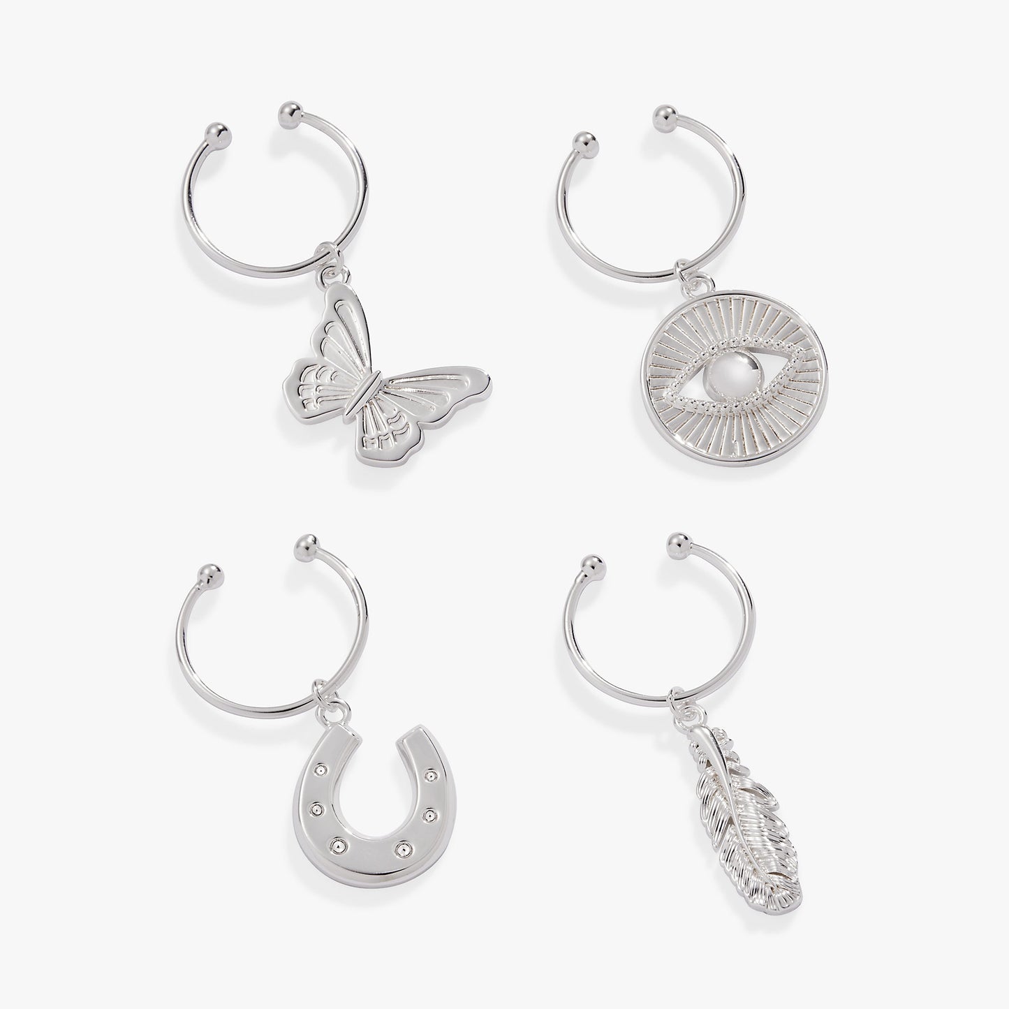 Good Vibes Wine Glass Charm Set of 4 ALEX AND ANI