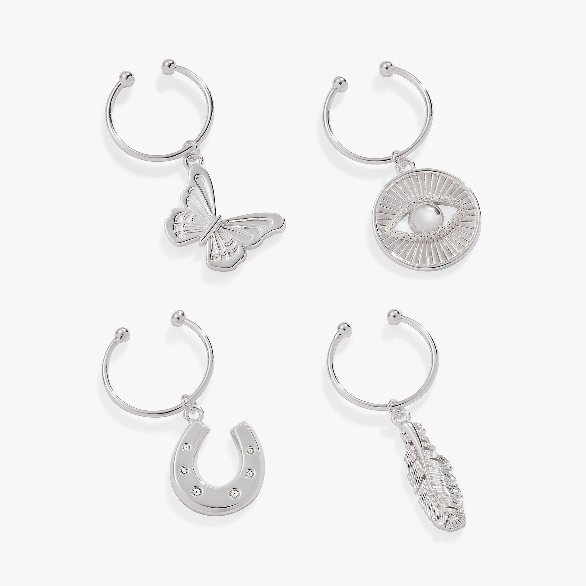 Good Vibes Wine Glass Charm Set of 4 ALEX AND ANI