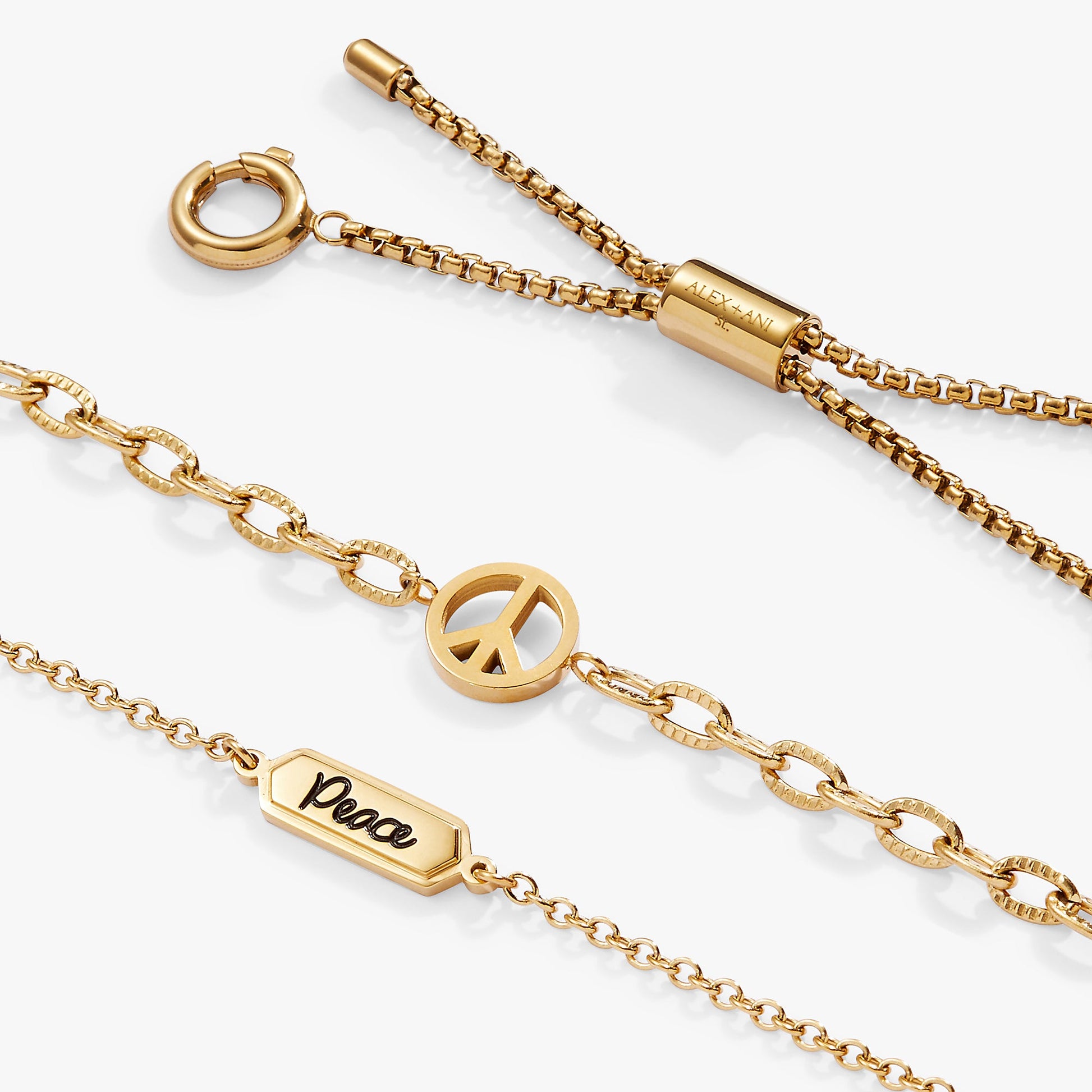 Peace Stranded Bracelet™ Set ALEX AND ANI
