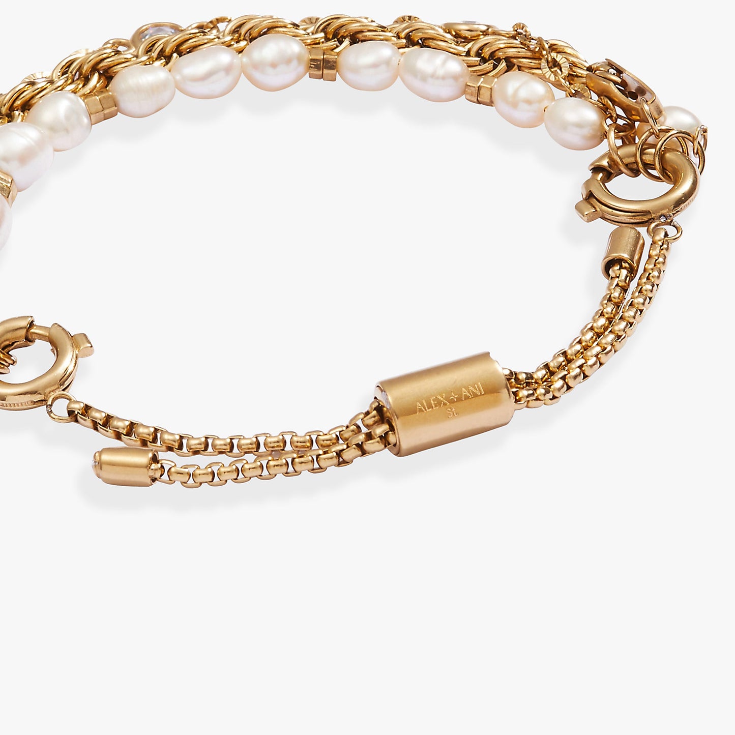 Crystal + Pearl Stranded™ Bracelet Set ALEX AND ANI
