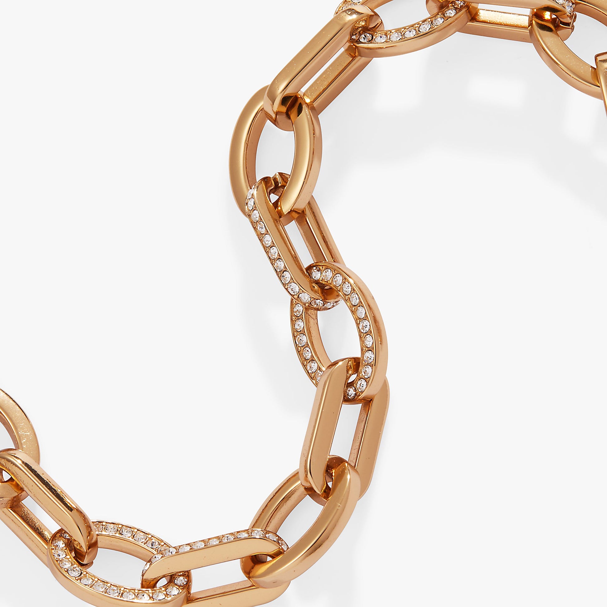Oval Link Crystal Chain Toggle Bracelet ALEX AND ANI