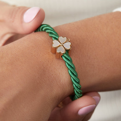 Four Leaf Clover Cord Bracelet ALEX AND ANI
