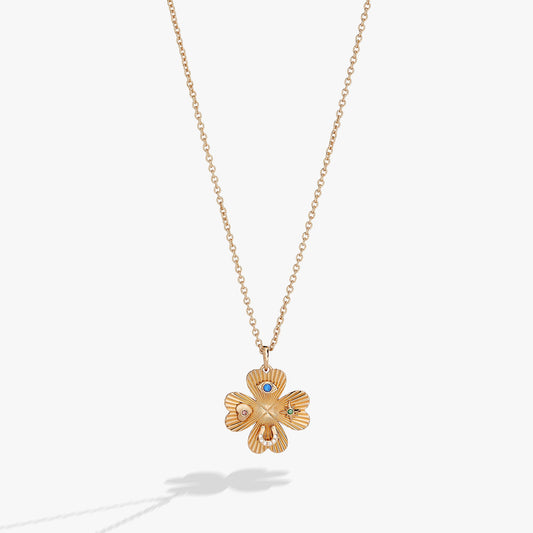 Lucky Four Leaf Clover Adjustable Necklace ALEX AND ANI