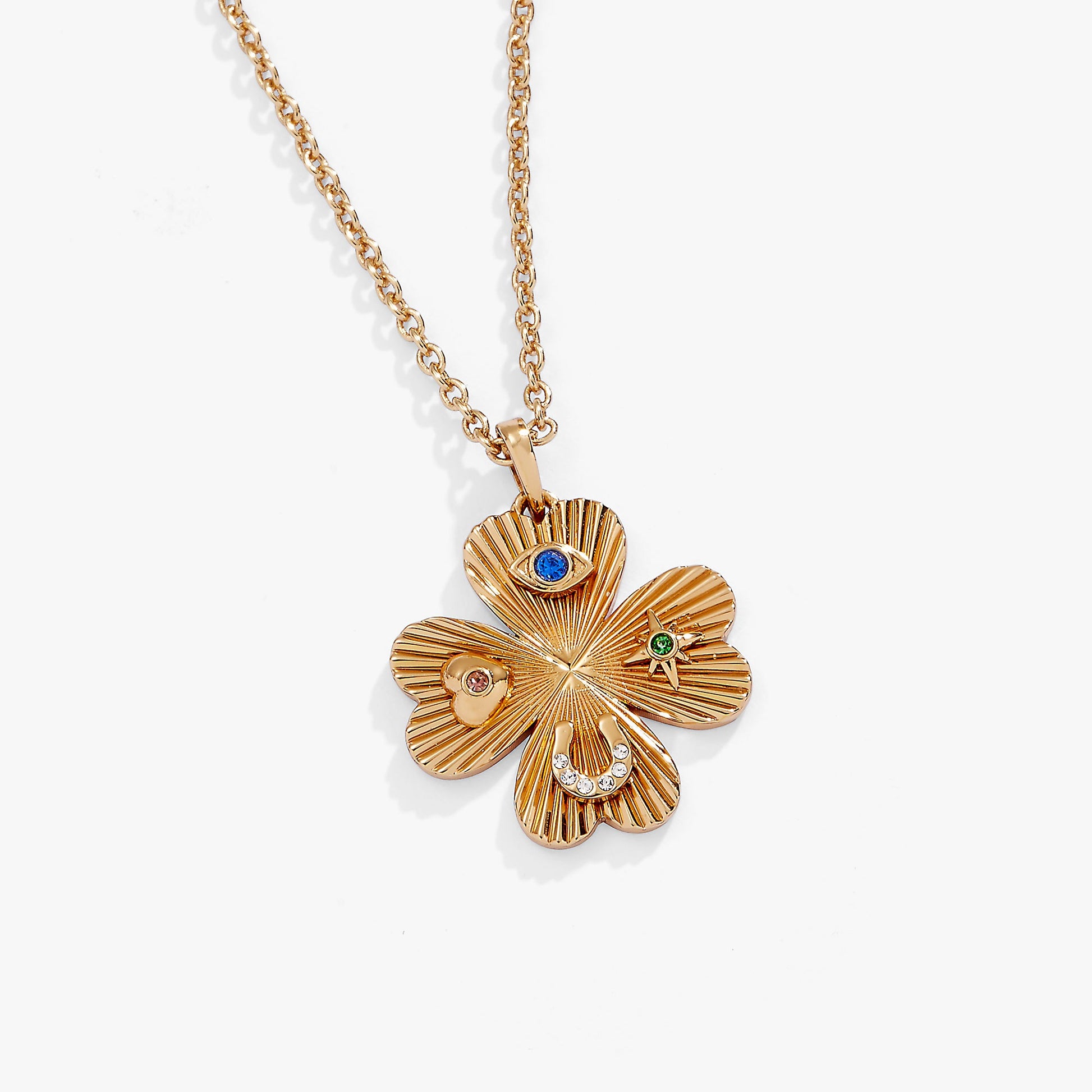Lucky Four Leaf Clover Adjustable Necklace ALEX AND ANI